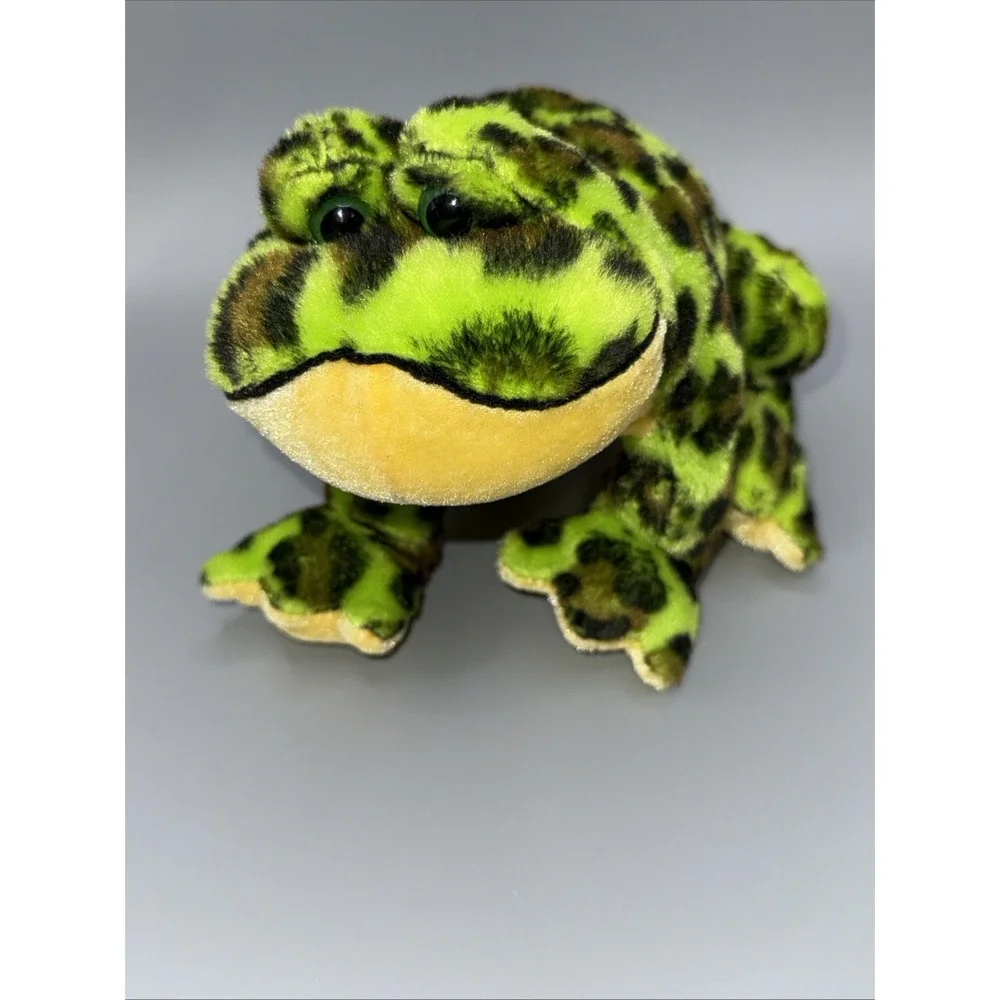 Ganz Webkinz Bullfrog Plush realistic Stuffed Toy Green Frog‎ HM114 No Code